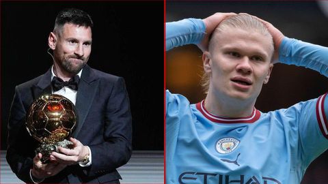 Lionel Messi sends sweet message to snubbed Man City star Erling Haaland after Ballon d'Or win