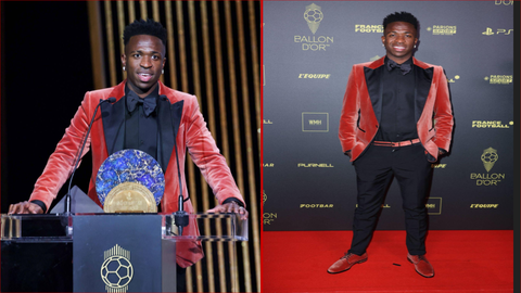 'No way Vini isn't from Ebonyi state' — Nigerians mock Vinicius Ballon d’Or outfit