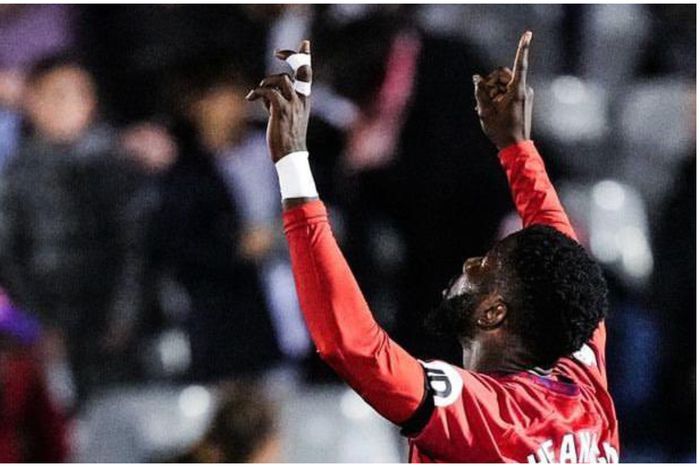 Sevilla's Kelechi Iheanacho celebrates after his heroics.