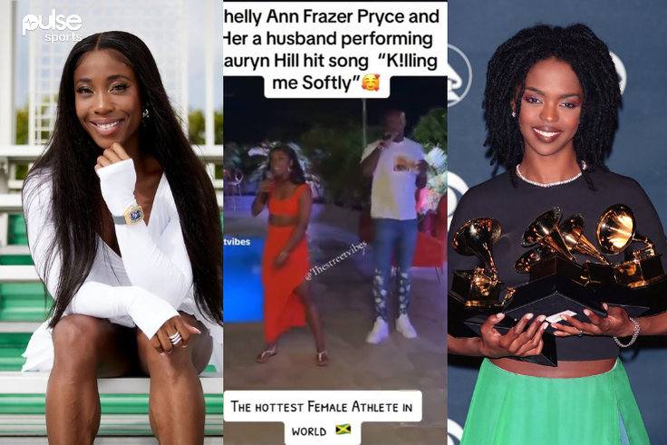 Shelly-Ann Fraser-Pryce brilliantly performs Lauryn Hill's hit song 'Killing Me Softly' at her birthday dinner party