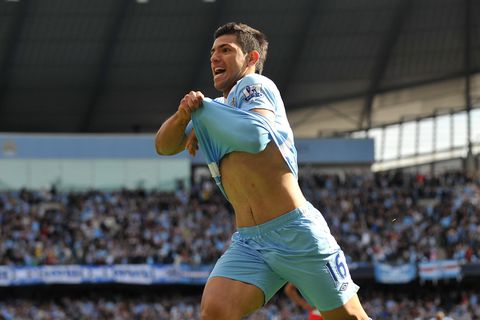 Sergio Aguero will forever be remembered in the annals of Premier League history due to his title winning goal in injury time for Manchester City against QPR in the 2011-12 season | Credit: Getty