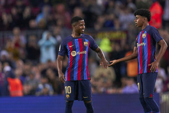 Ansu Fati and Lamine Yamal || Image credit: Blaugranagram