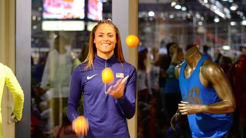 'Really good party trick' - Sensational Sydney-McLaughlin Levrone explains reason she juggles before races