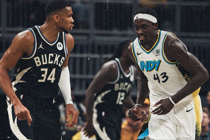 Nigerian Freak Giannis Antetokounmpo powers the Milwaukee Bucks to 2025 with a win against the Indiana Pacers.