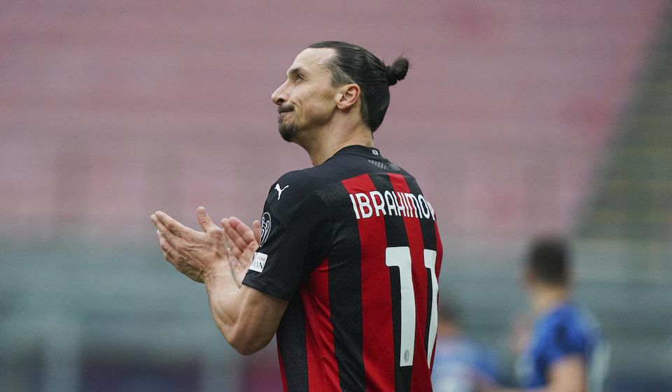 Zlatan Ibrahimovič z AC Miláno