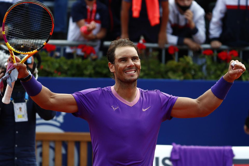 Rafael Nadal sa raduje po víťazstve v semifinále turnaja ATP v Barcelone