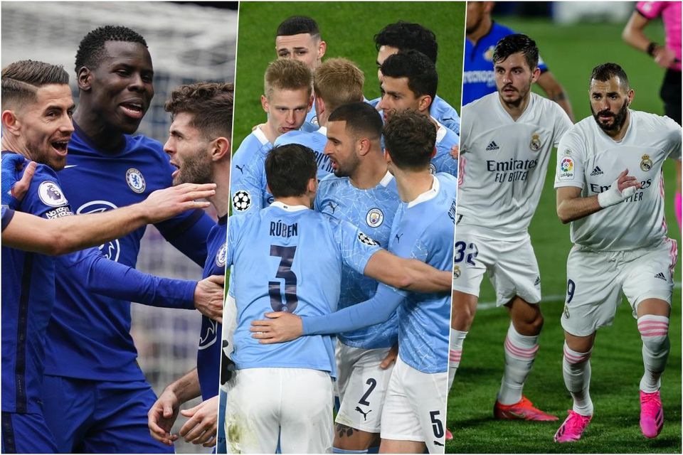 Chelsea FC, Manchester City a Real Madrid.