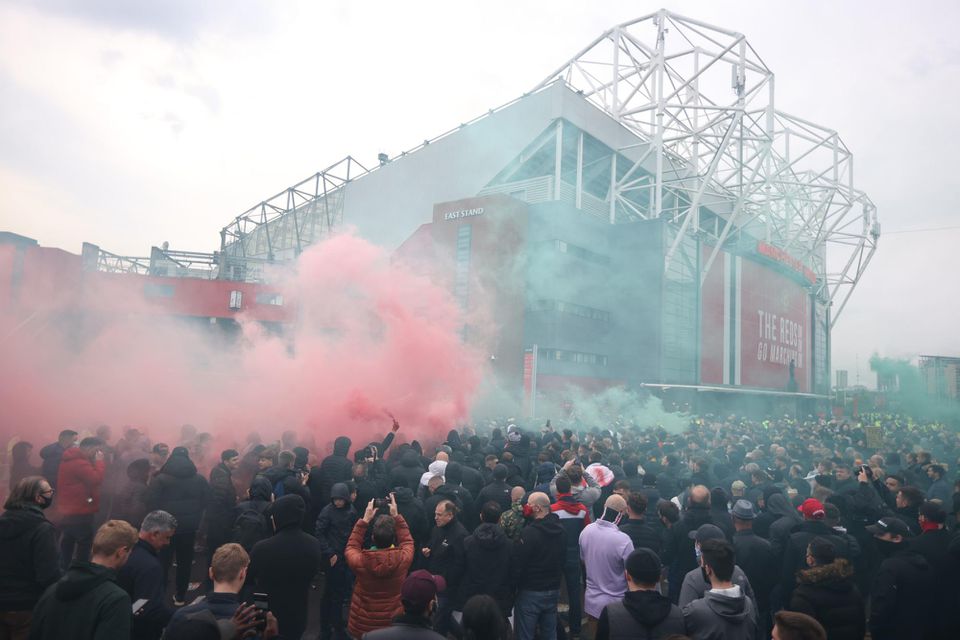 Fanúšikovia Manchestru United opäť protestujú.