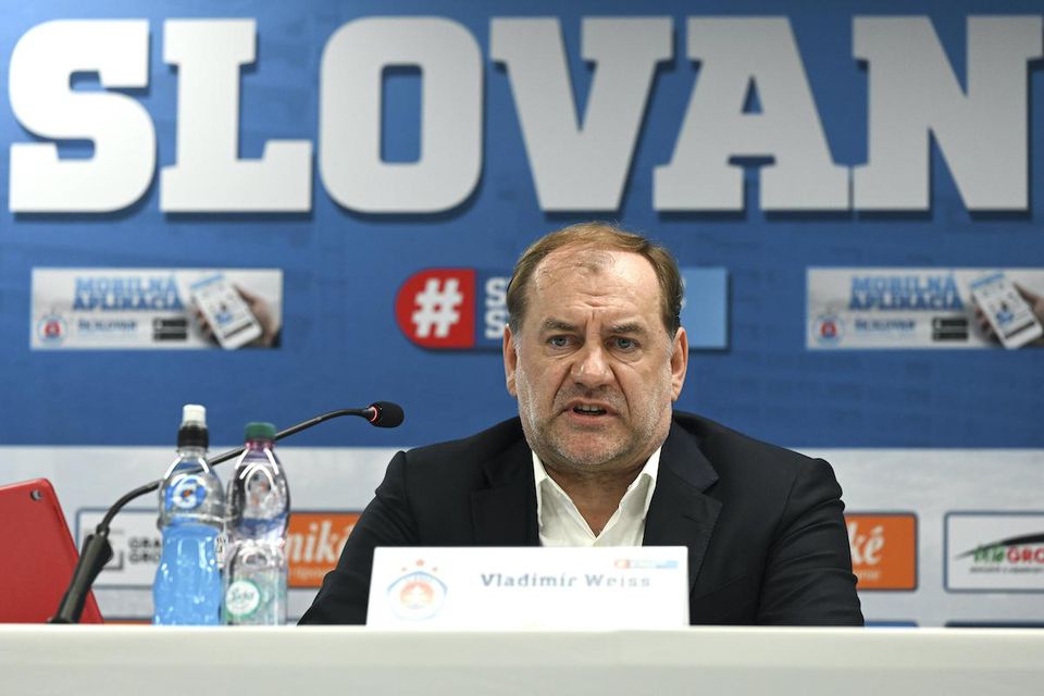 Nový tréner futbalového klubu ŠK Slovan Bratislava Vladimír Weiss