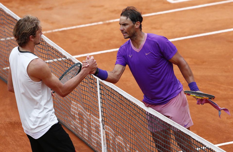 Rafael Nadal a Alexander Zverev