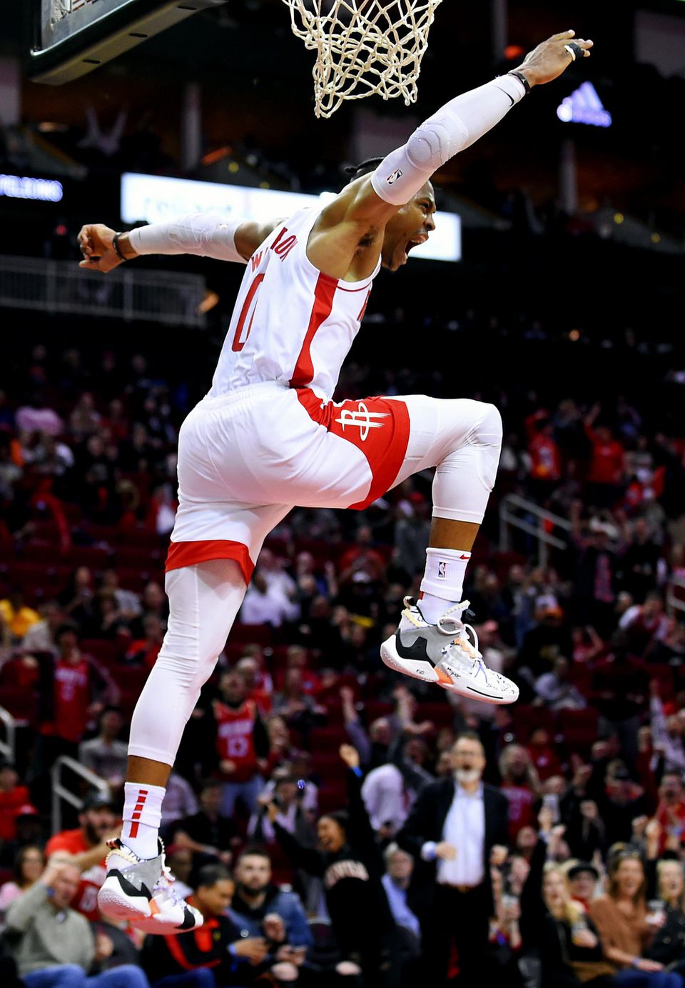 Hráč Houstonu Rockets Russel Westbrook.