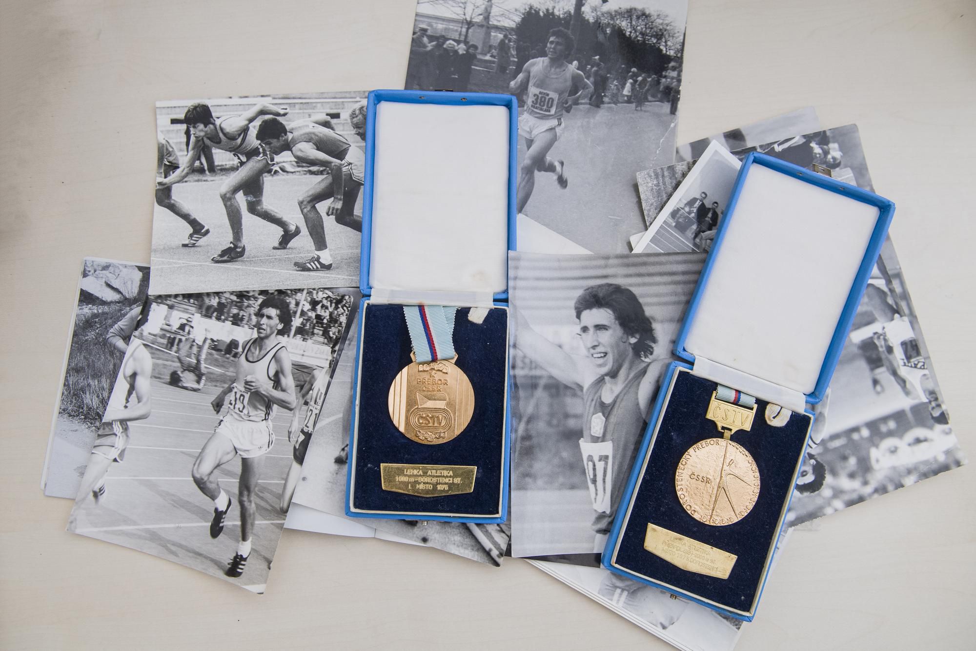Medaily a fotografie slovenského atléta Jozefa Lenčéša