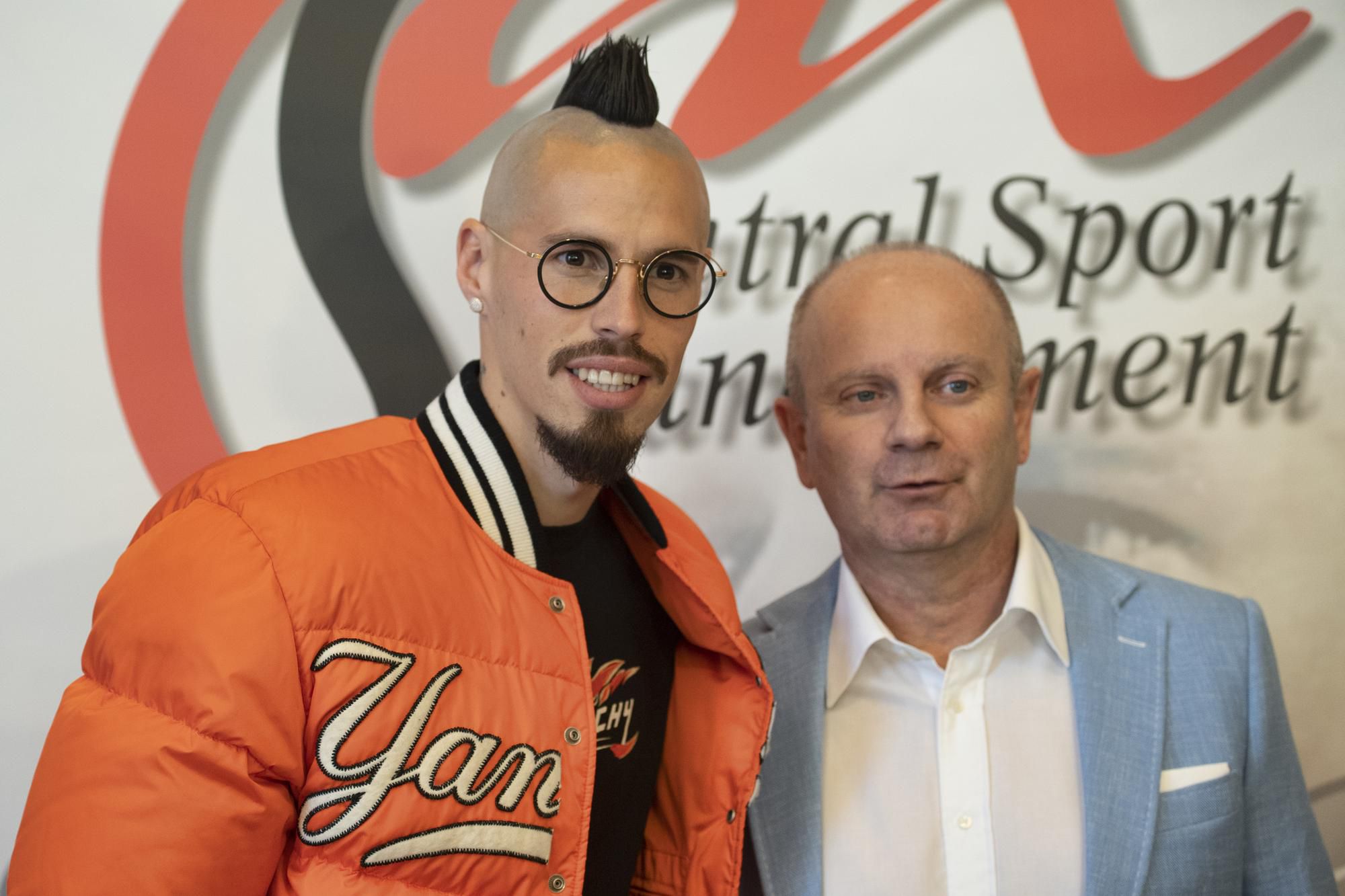 Marek Hamšík a hráčsky agent Juraj Vengloš.