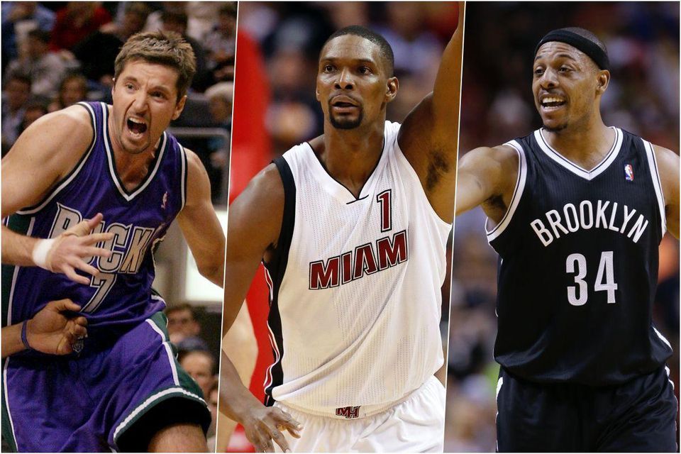 Toni Kukoč, Chris Bosh a Paul Pierce.