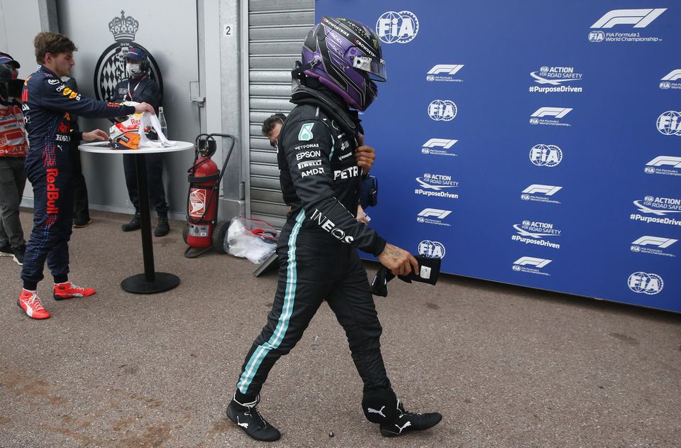 Lewis Hamilton na Veľkej cene Monaka 2021.