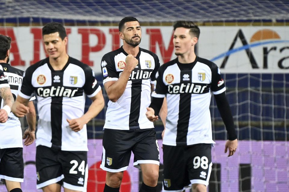 Hráči FC Parma v zápase proti FC Janov