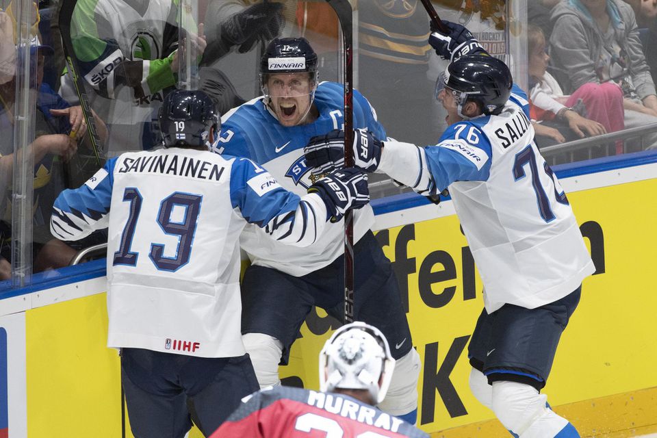 Reprezentanti Fínska vo finále MS v hokeji 2019