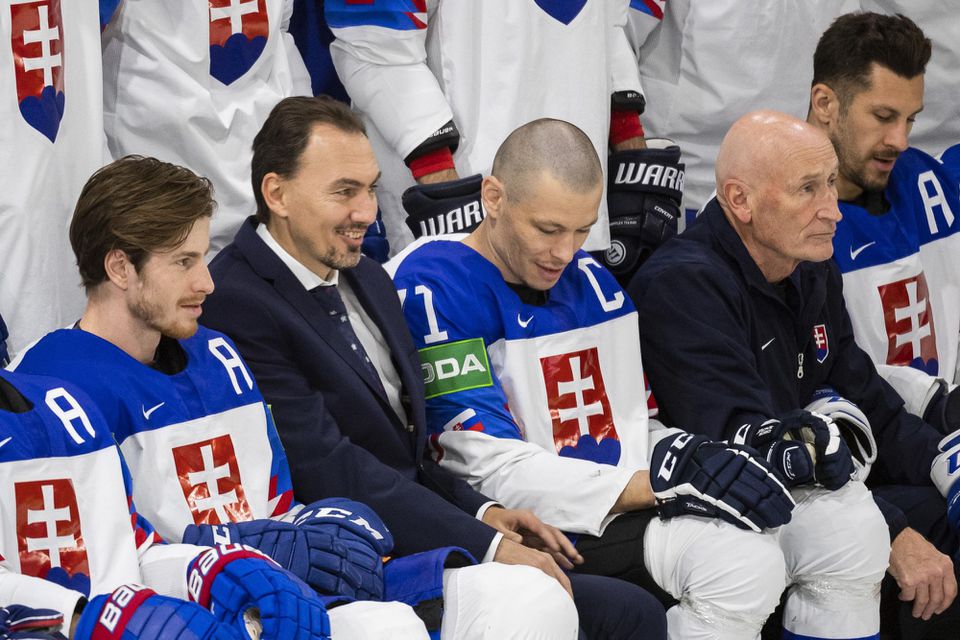 Spoločné fotenie slovenskej hokejovej reprezentácie na MS 2021