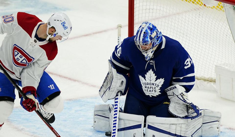 Tomáš Tatar v zápase Toronto Maple Leafs - Montreal Canadiens
