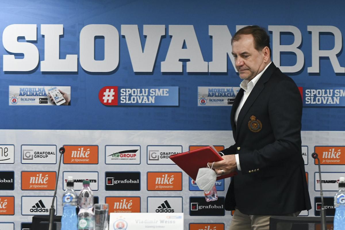 Nový tréner futbalového klubu ŠK Slovan Bratislava Vladimír Weiss st.