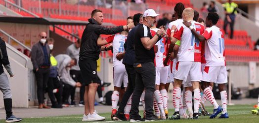 Slavia zaknihovala ligový ročník bez prehry, v poslednom zápase do jej siete skóroval Skovajsa