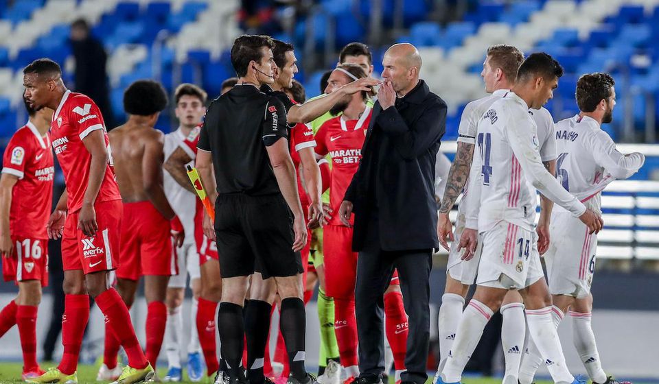 Zinedine Zidane po zápase Real Madrid - FC Sevilla
