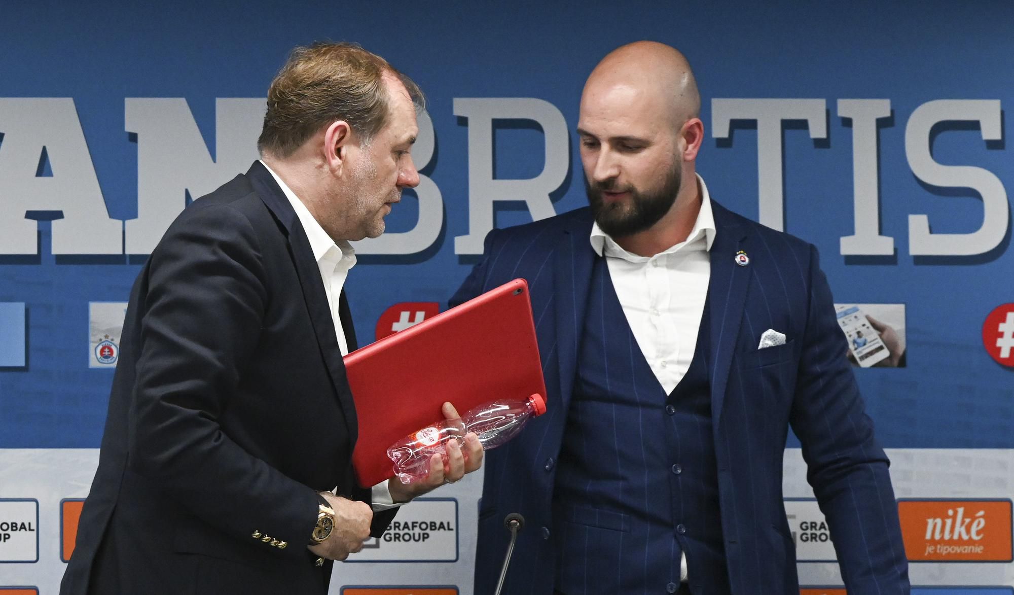 Vladimír Weiss starší a Ivan Kmotrík mladší, ŠK Slovan Bratislava