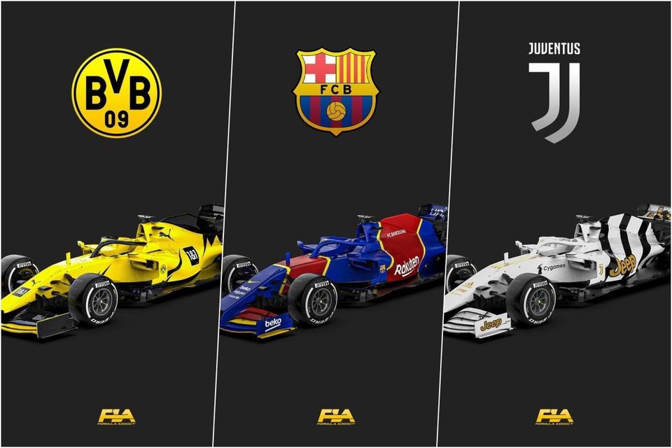 Ako by to vyzeralo, ak by futbalové kluby boli tímy v F1.