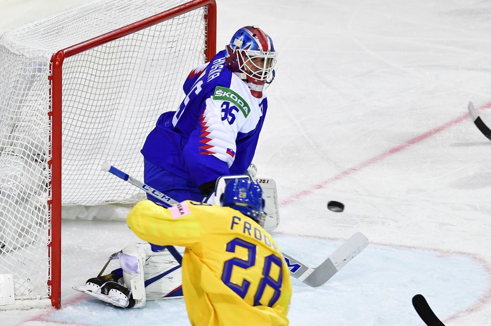 MS v hokeji 2021: Švédsko - Slovensko (Adam Húska, Jesper Froden)