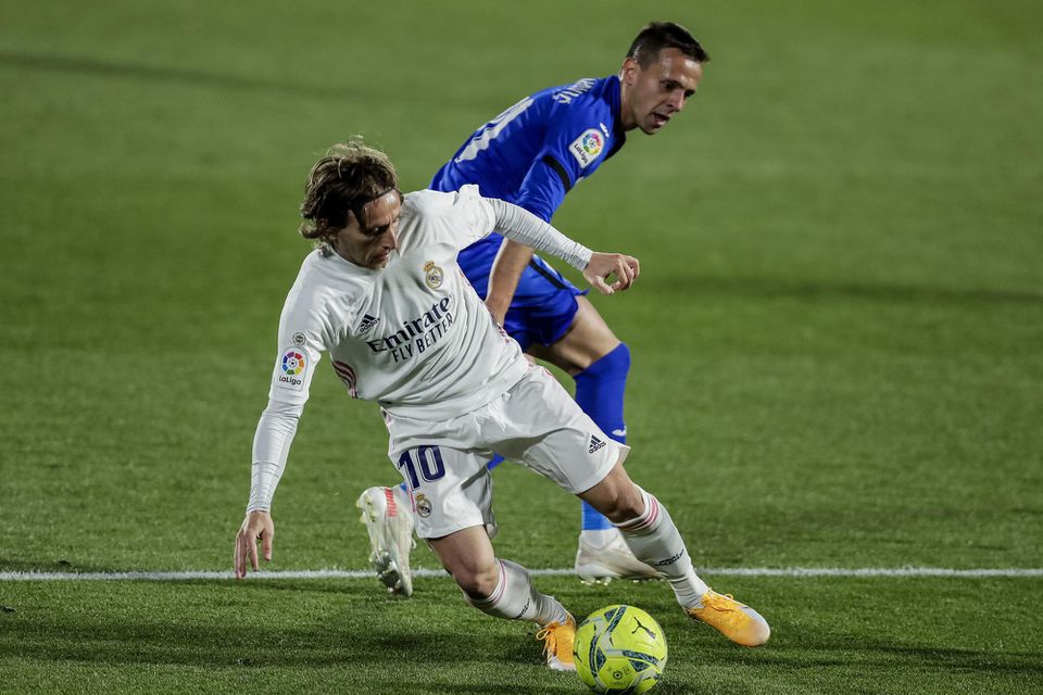 Luka Modrič v zápase proti Getafe CF