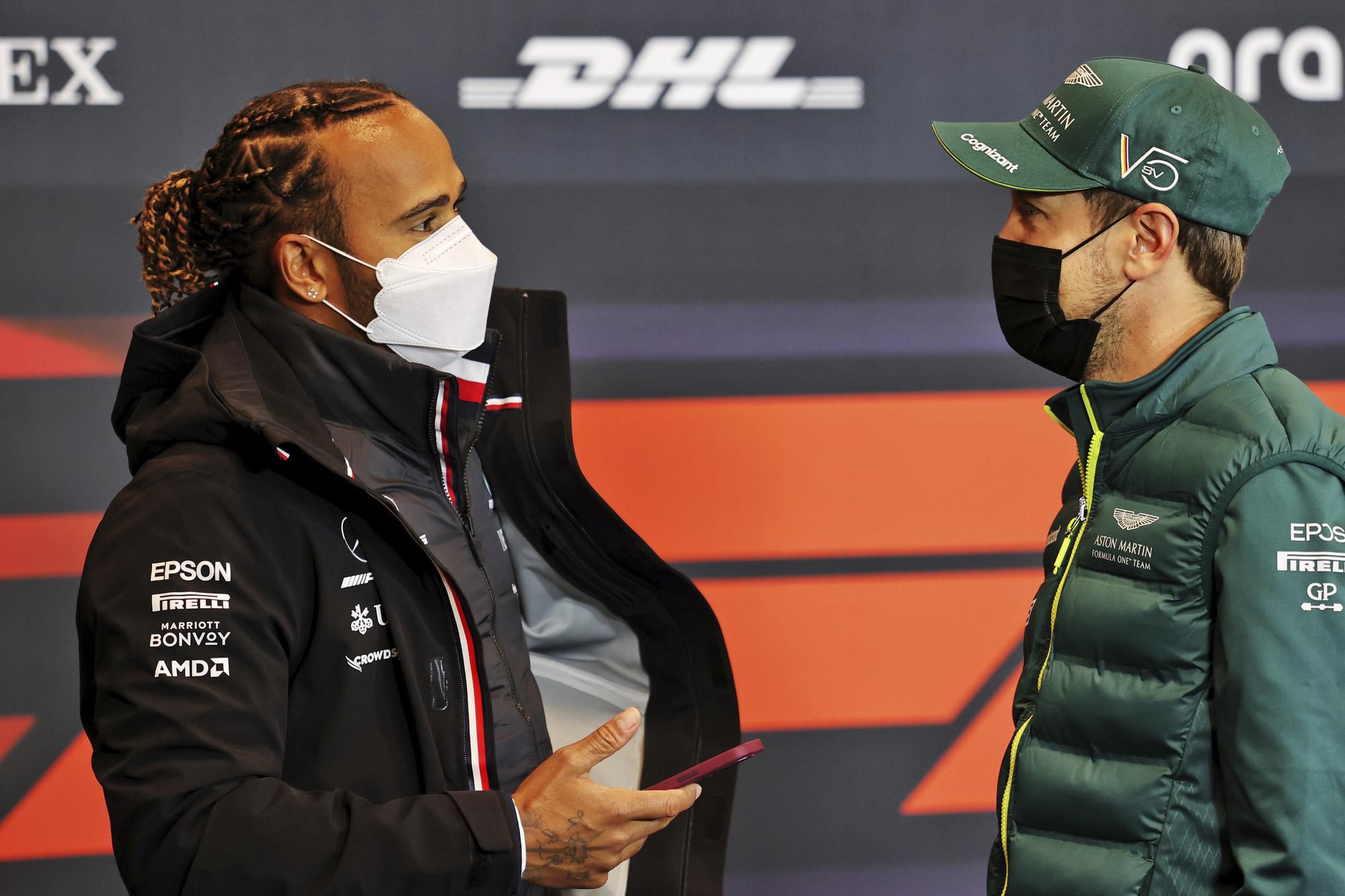 Lewis Hamilton a Sebastian Vettel.