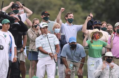 Golf-Masters: Japonec Macujama je na čele po 3. kole, na dosah má historický úspech