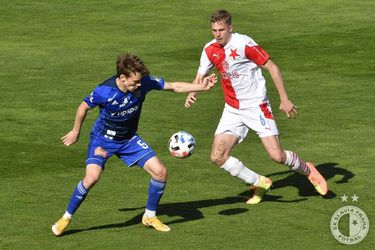 Slavia Praha s Jakubom Hromadom vyhrala v Olomouci najtesnejším rozdielom