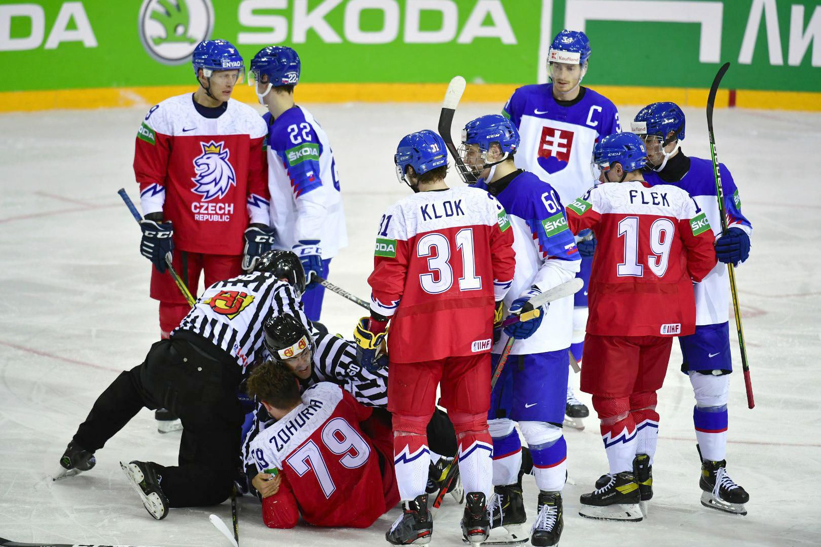 MS v hokeji 2021: bitka v zápase základnej A-skupiny Slovensko - Česko