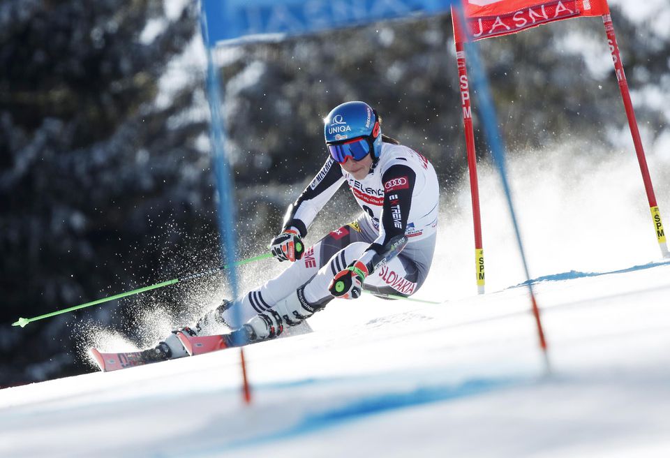 Petra Vlhová v 1. kole obrovského slalomu v Jasnej