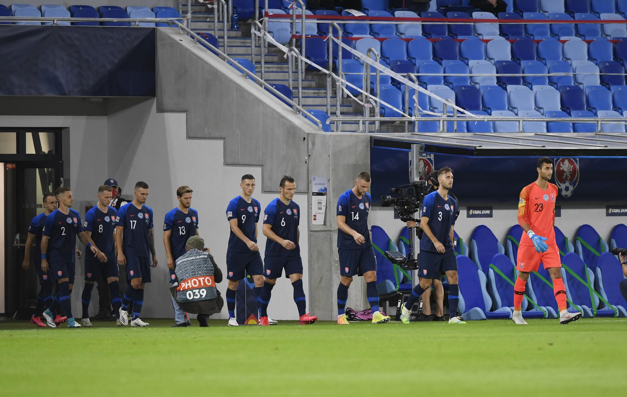 Slovensko v zápase Ligy národov proti Česku