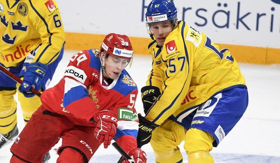 Hokej: Švédsko - Rusko.
