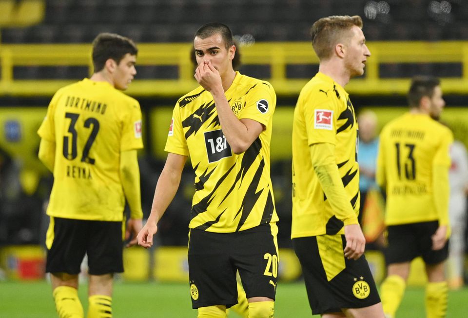 Sklamaní hráči Borussie Dortmund