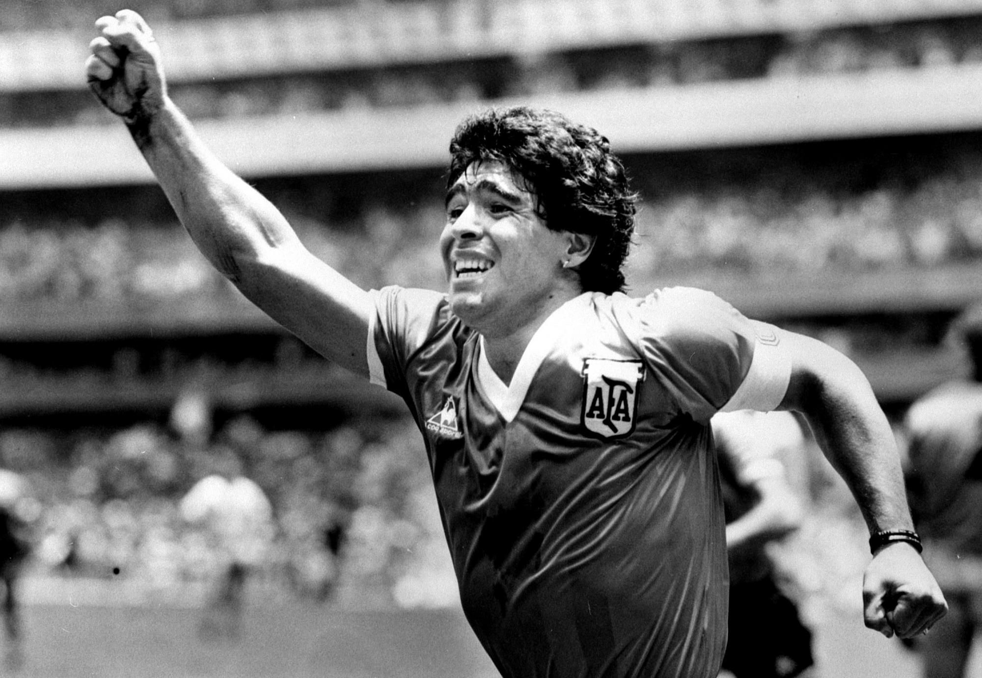 Argentínsky futbalista Diego Maradona.