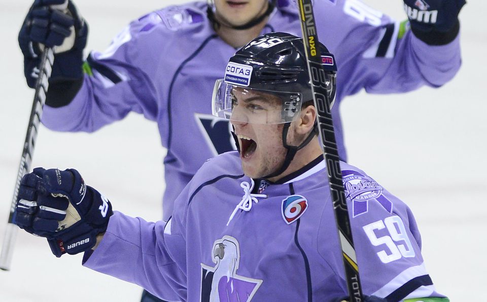 Andrej Šťastný počas pôsobenia v HC Slovan Bratislava