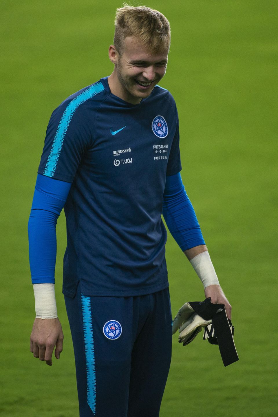 Marek Rodák počas reprezentačného tréningu