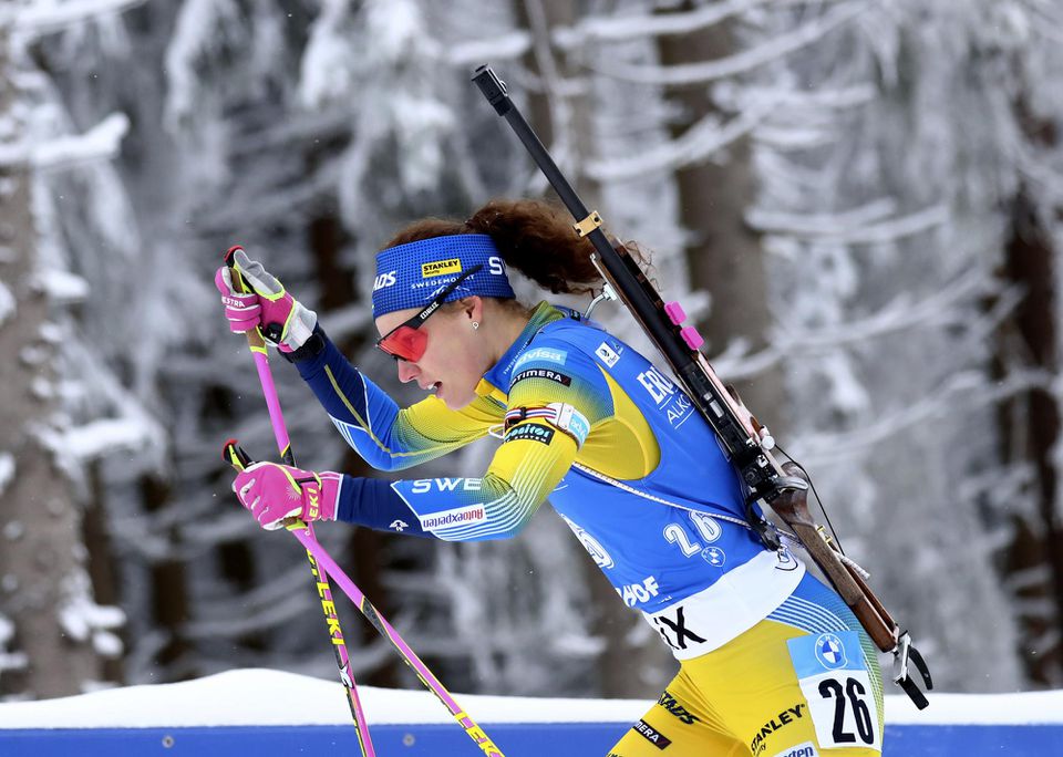 védska biatlonistka Hanna Öbergová.