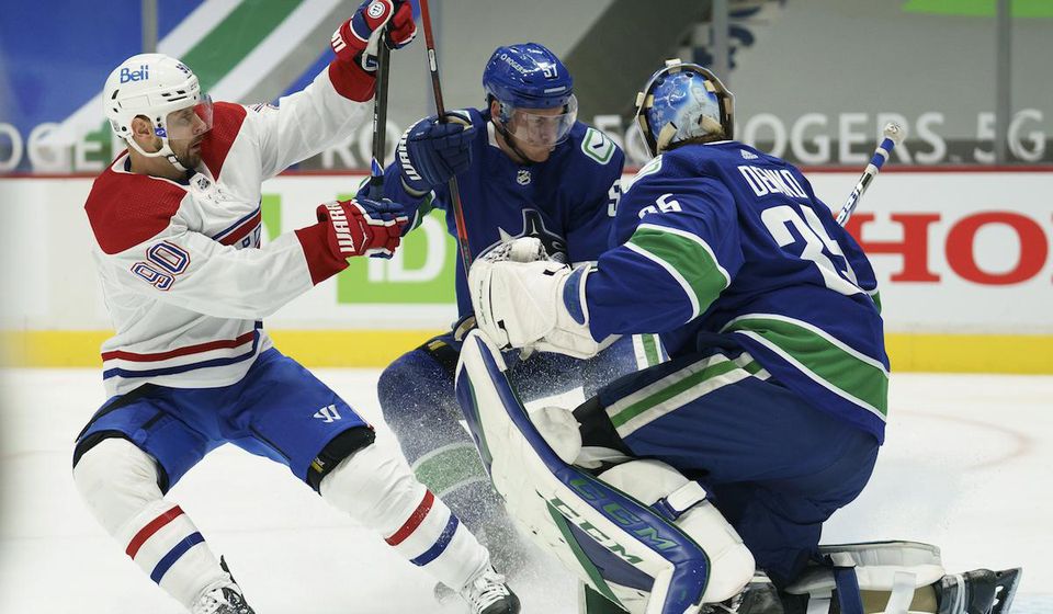 Tomáš Tatar v zápase Vancouver Canucks - Montreal Canadiens