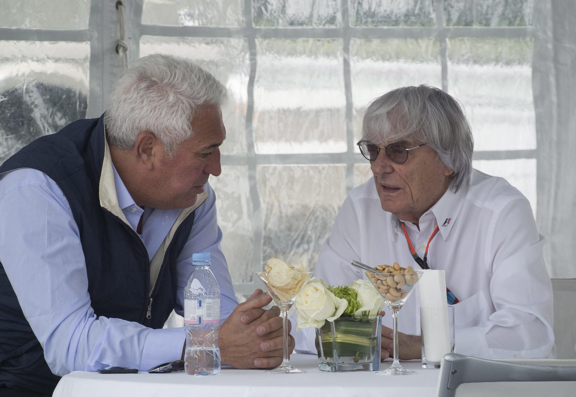 Lawrence Stroll a Bernie Ecclestone.