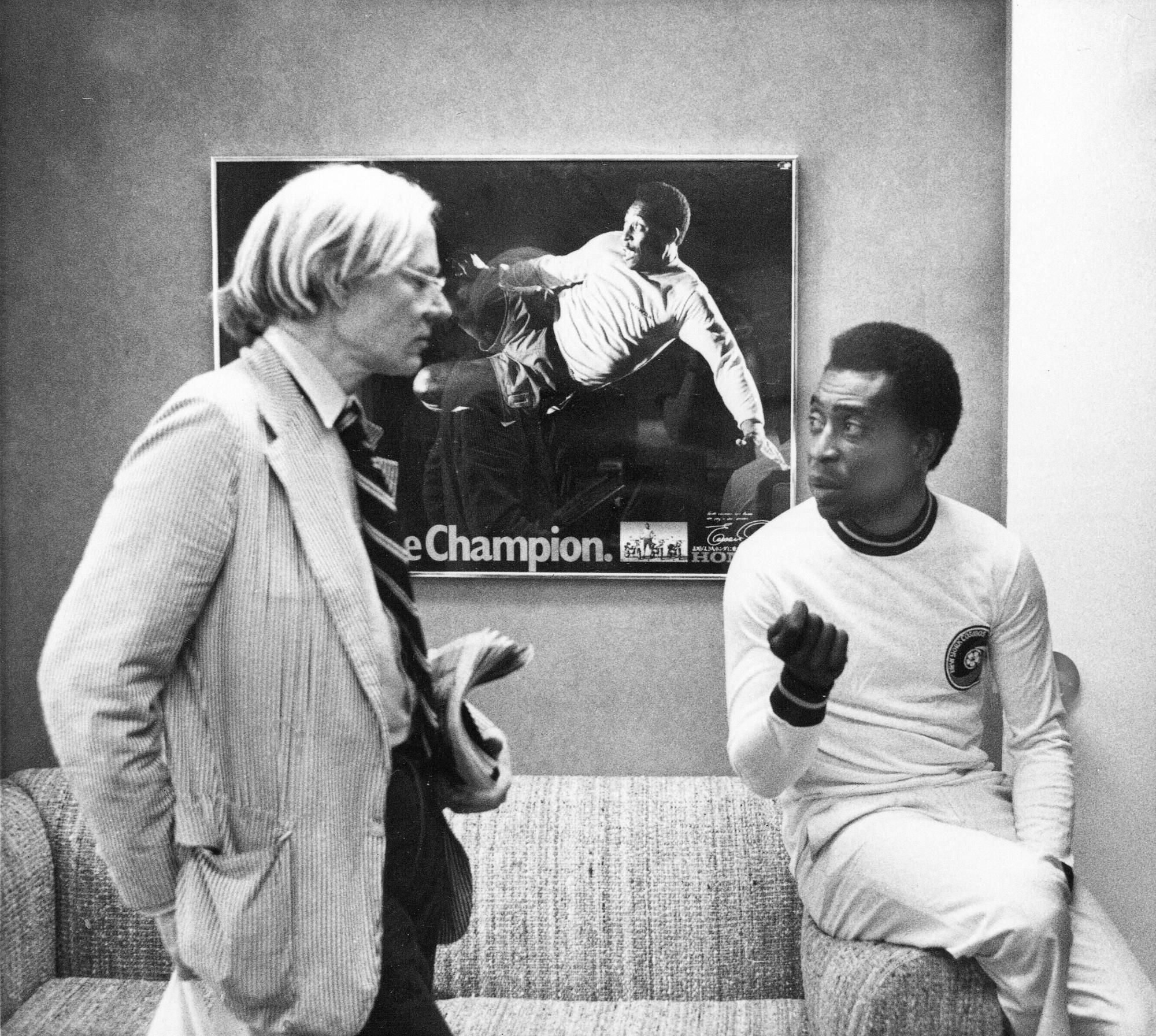 Pelé a umelec Andy Warhol.