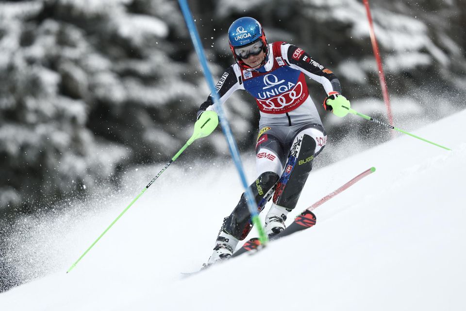 Petra Vlhová počas slalomu v rakúskom Semmeringu