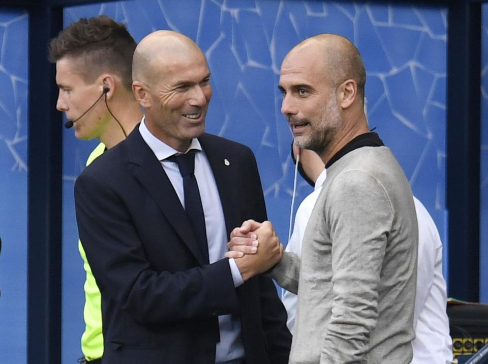 Zinedine Zidane a Pep Guardiola