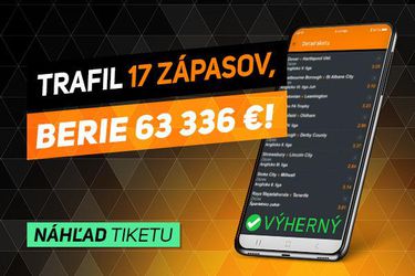 Tiket týždňa: Za futbalovo-hokejový mix berie vyše 60-tisíc!