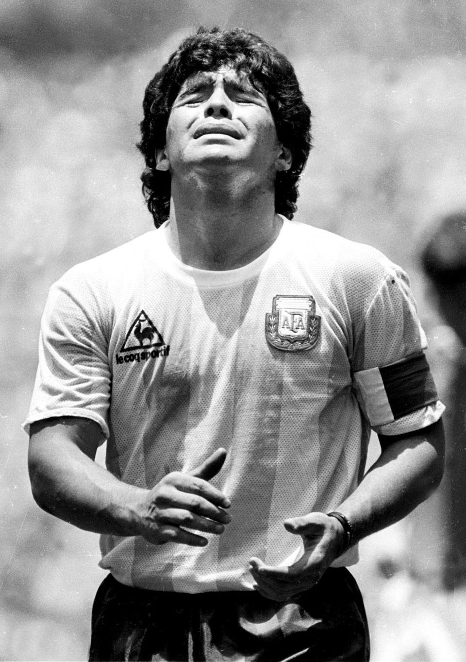 Argentínsky futbalista Diego Maradona v reprezentačnom drese.