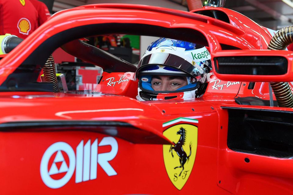 Giuliano Alesi vo Ferrari z roku 2018